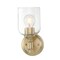 Westinghouse Fixture Wall 60W Basset Champagne Brass Clear Seeded Glass 6129600 - alternate 6